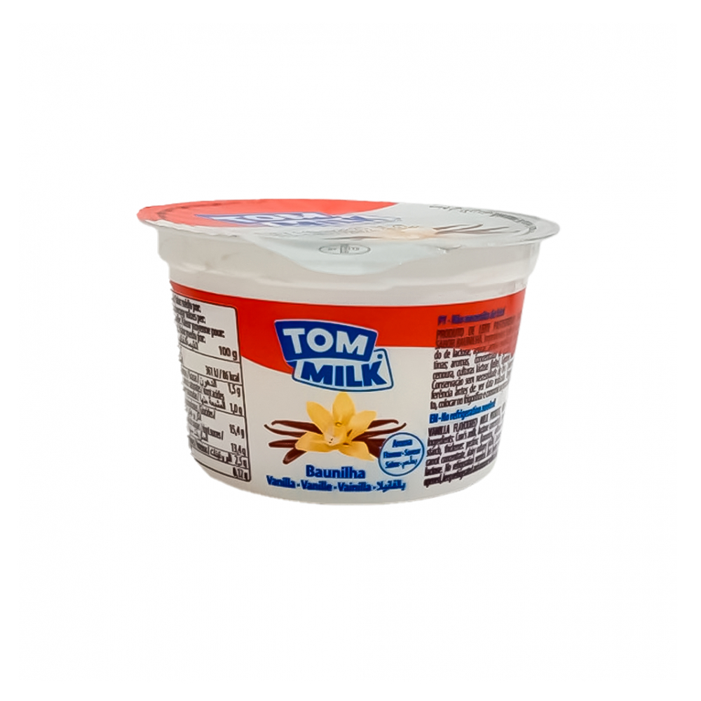 Yogurt pasteurizado sabor vainilla Tom Milk (100 g / 3.53 oz)
