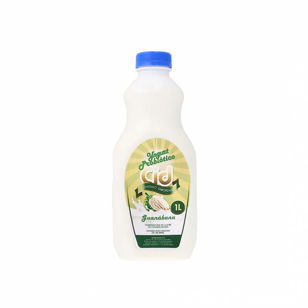 Yogurt probiótico de coágulo saborizado de guanábana Cid (1 L)