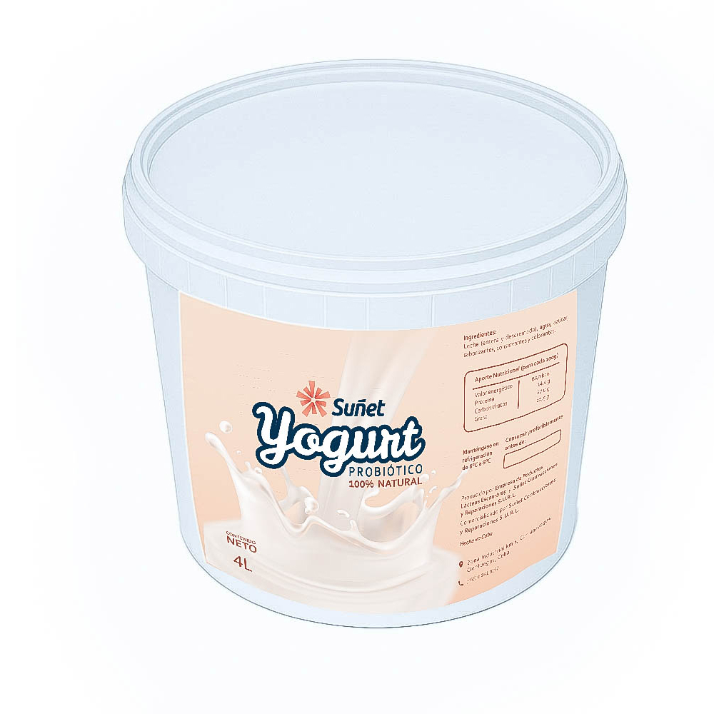 Yogurt probiótico sabor natural Suñet (4 L)