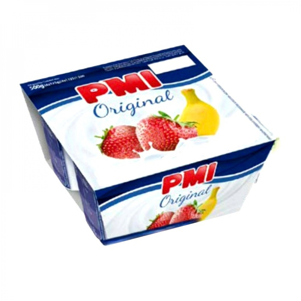 Yogurt sabor fresa-plátano PMI (4 x 120 g / 4.23 oz)