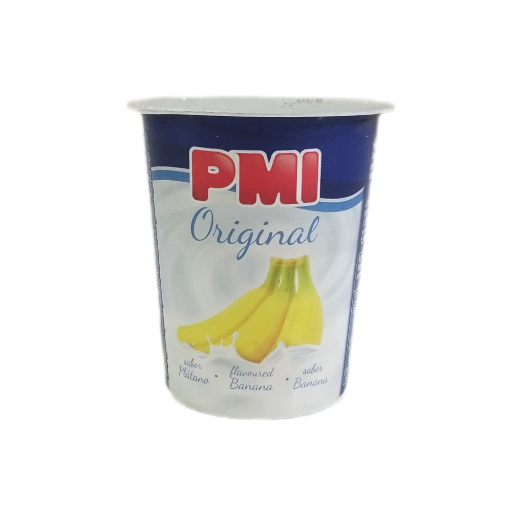 Yogurt sabor plátano Original PMI (120 g / 4.23 oz)