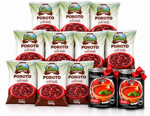 Oferta: 10 Frijoles Colorados +2 latas de tomate GRATIS