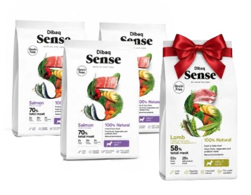 Pack: (3 Comidas para Perro sabor Salmon Mini) + Regalo