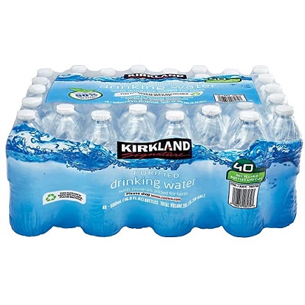 Agua potable purificada Kirkland/40 und/ 500 ml
