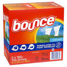 Bounce Dryer Sheets, Outdoor Fresh, 160 Sheets, 2 und