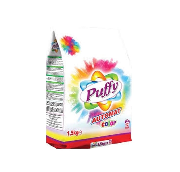 Detergente en polvo puffy para lavar 1,5 kg Color