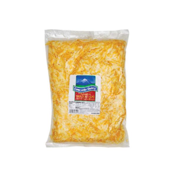 Mezcla mexicana de cuatro quesos Cascade Dairy, rallada,5 lb