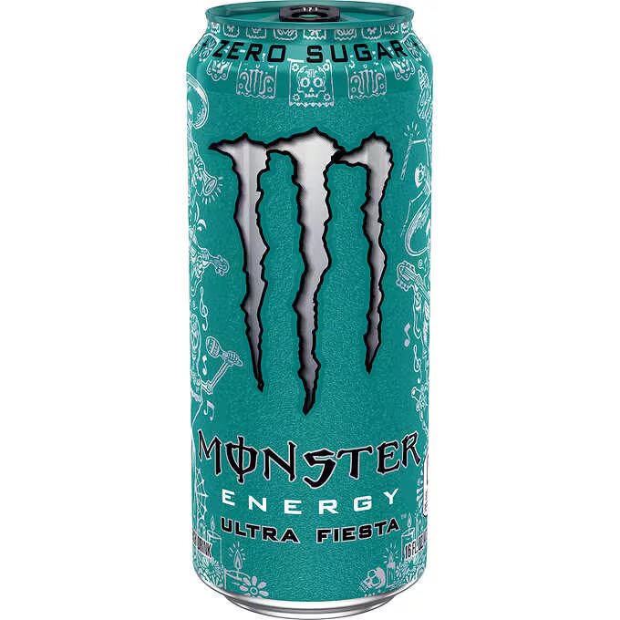 Monster Energy Drink, Zero Sugar, Ultra Fiesta, 16oz