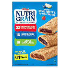 Nutri-Grain Bars, 1.3 oz, 64und