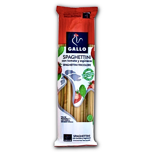 Spaghettini Tricolore Gallo 400 Gr