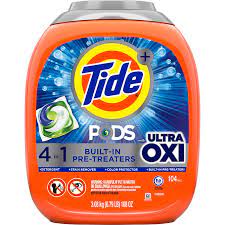 Tide PODS Plus Ultra OXI Laundry Detergent 104 ct