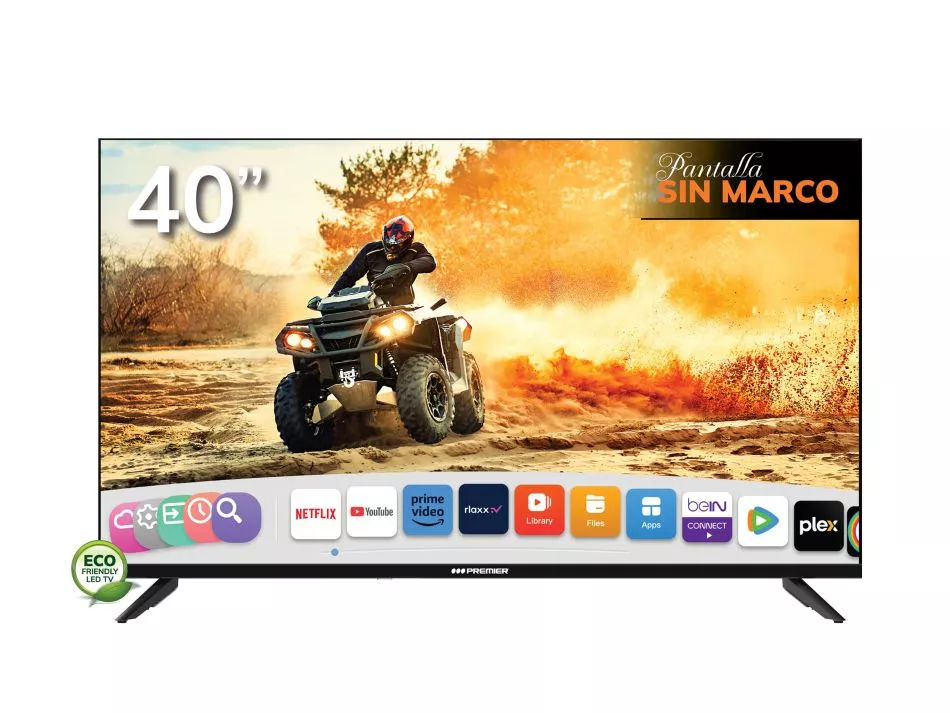 TELEVISOR PREMIER 40´´ FHD SMART ANDROID 13 (WHALE OS), SM, C/CR VOZ (TV-9022SF40WFLW) 