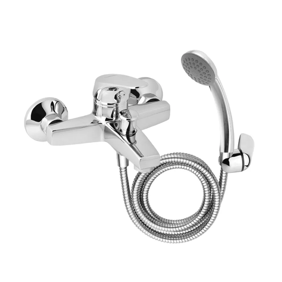 Llave mezcladora ducha GE2 + Ducha con brazo y soporte