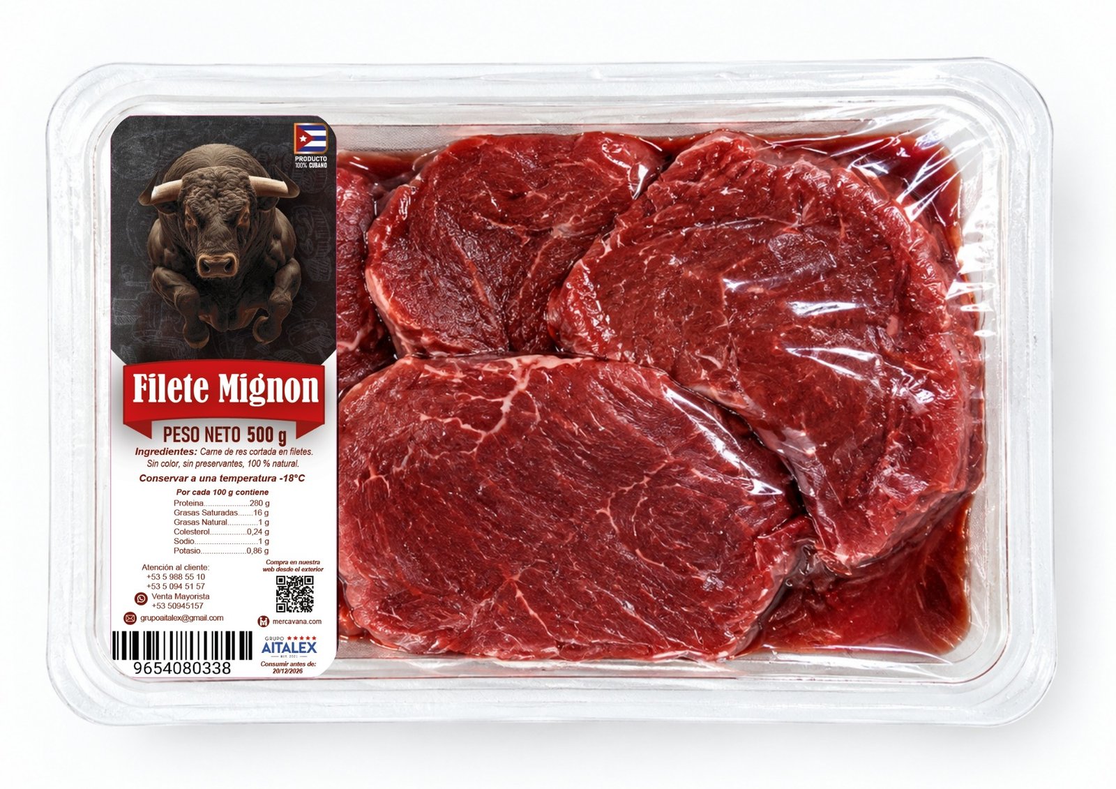 Bistec de filete mignon (500gr)