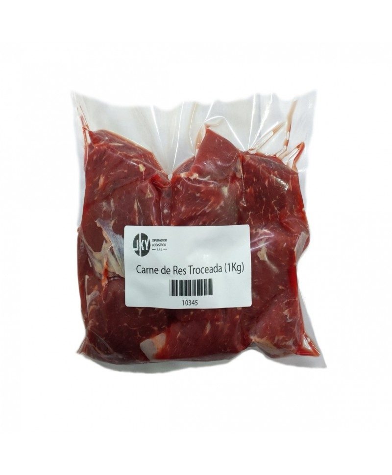 Carne de res troceada (1kg)