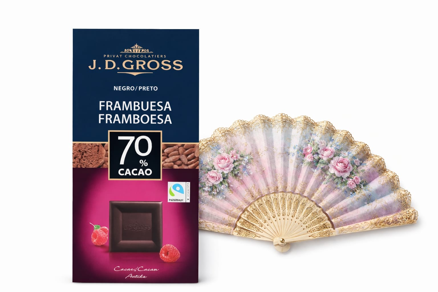 Chocolate y abanico para mamá
