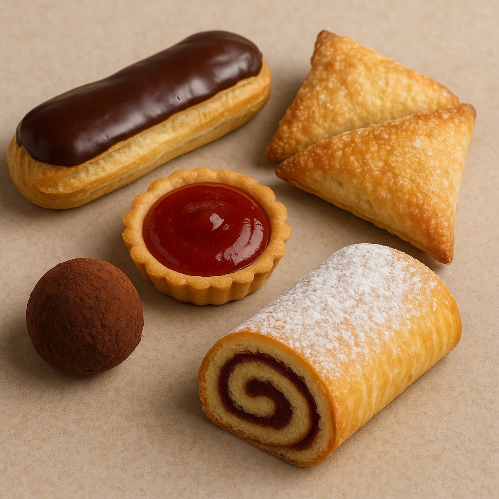 Confección de dulces finos variados
