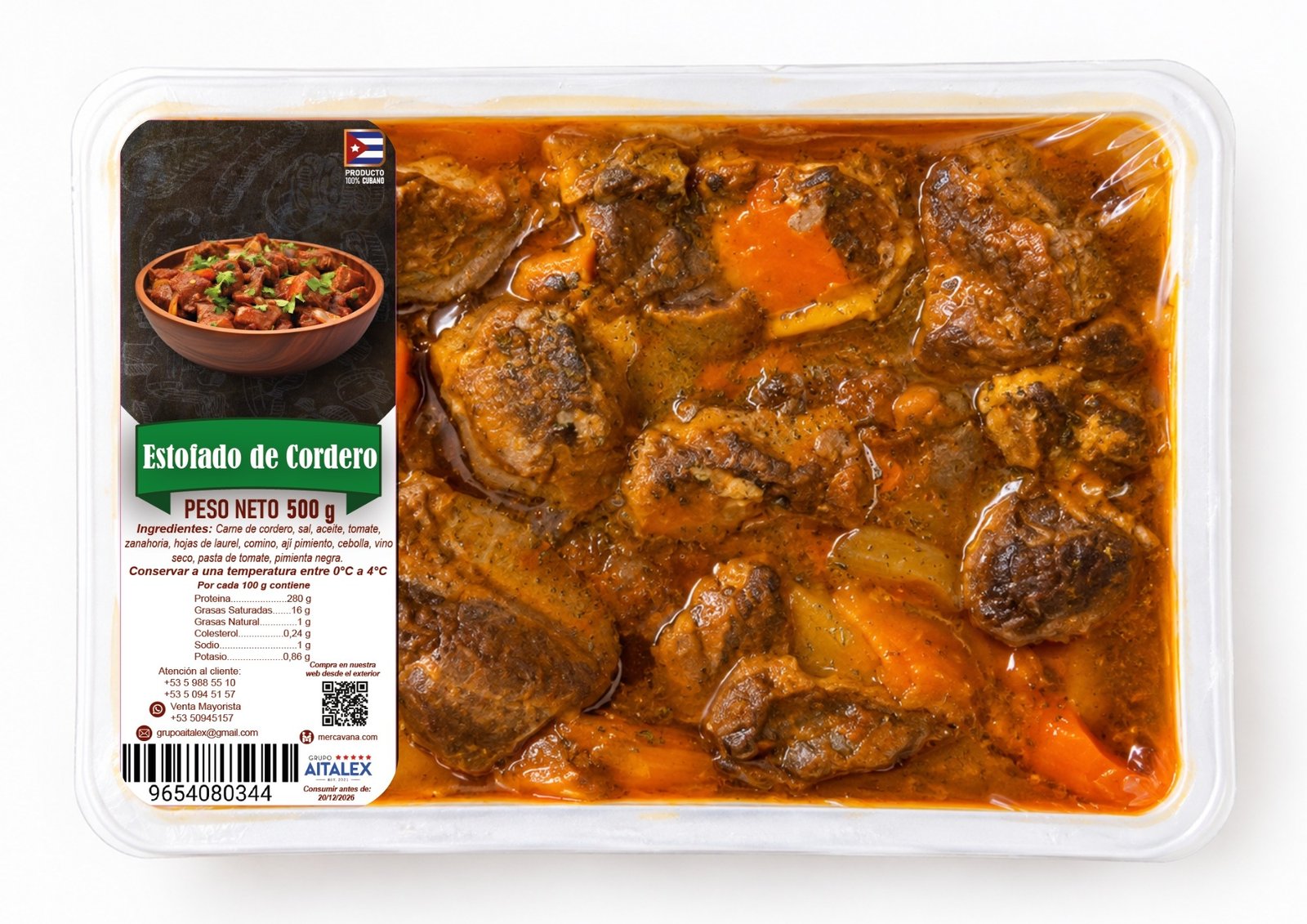 Estofado de cordero (500gr)