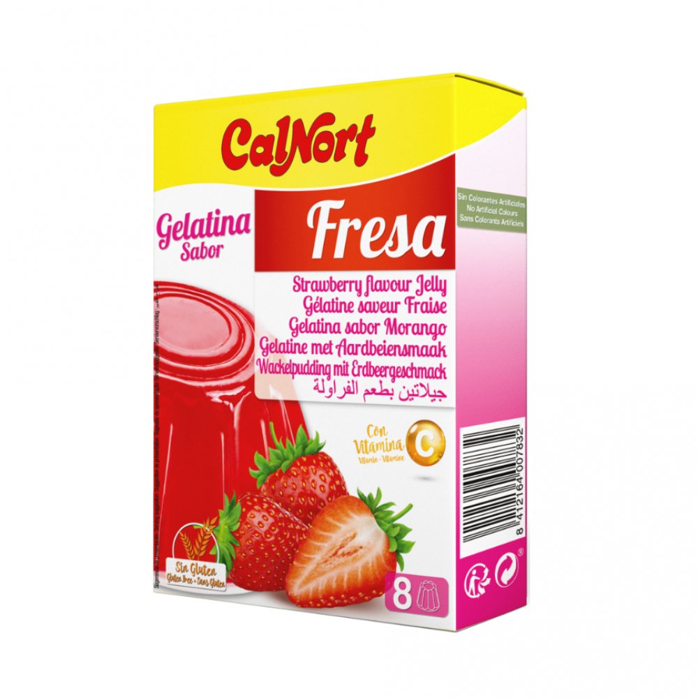 Gelatina de fresa Calnort (170g)