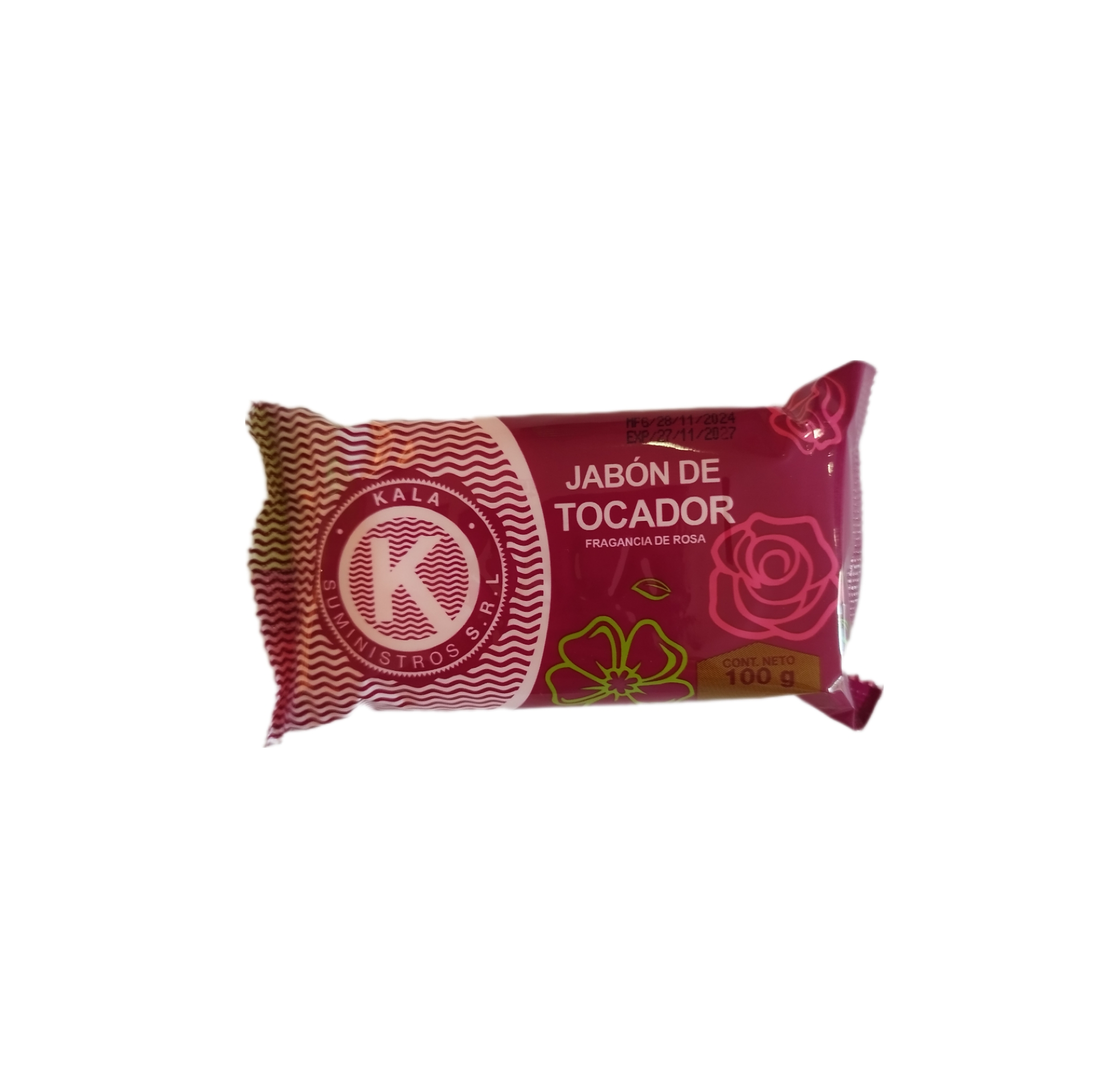 Jabón de tocador rosa (100g)