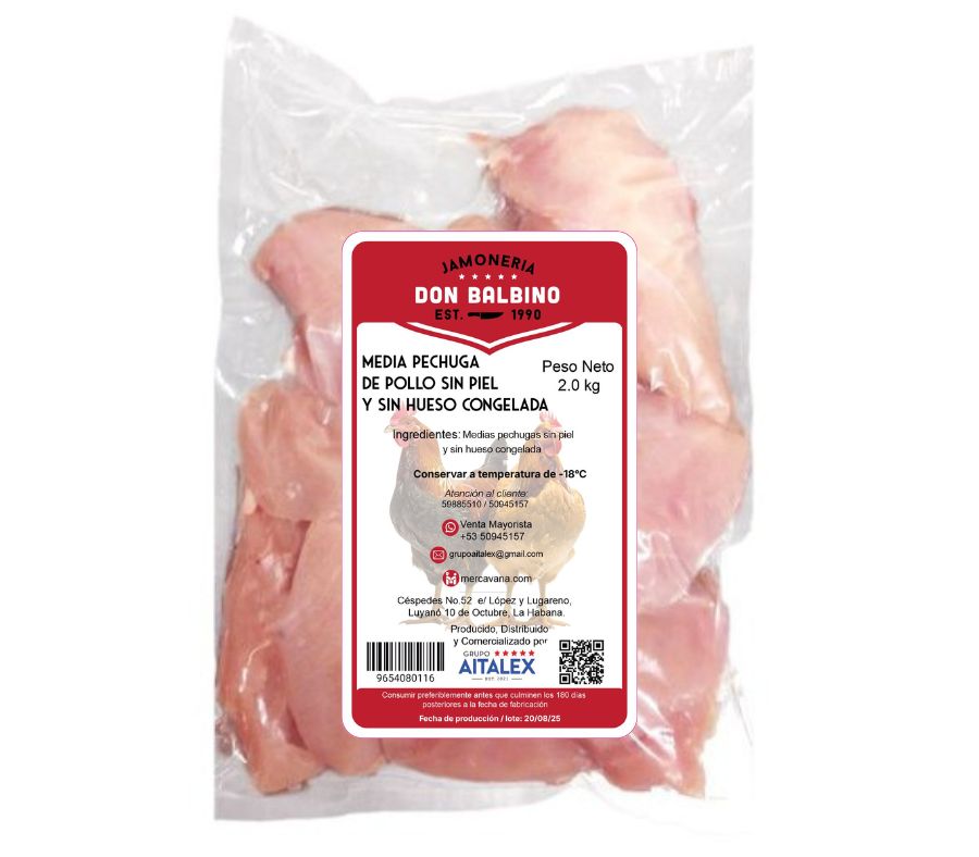Media pechuga de pollo (2kg)