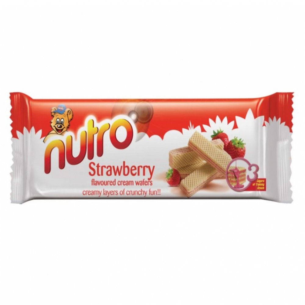 Sorbetos con crema sabor fresa Nutro (75 g)