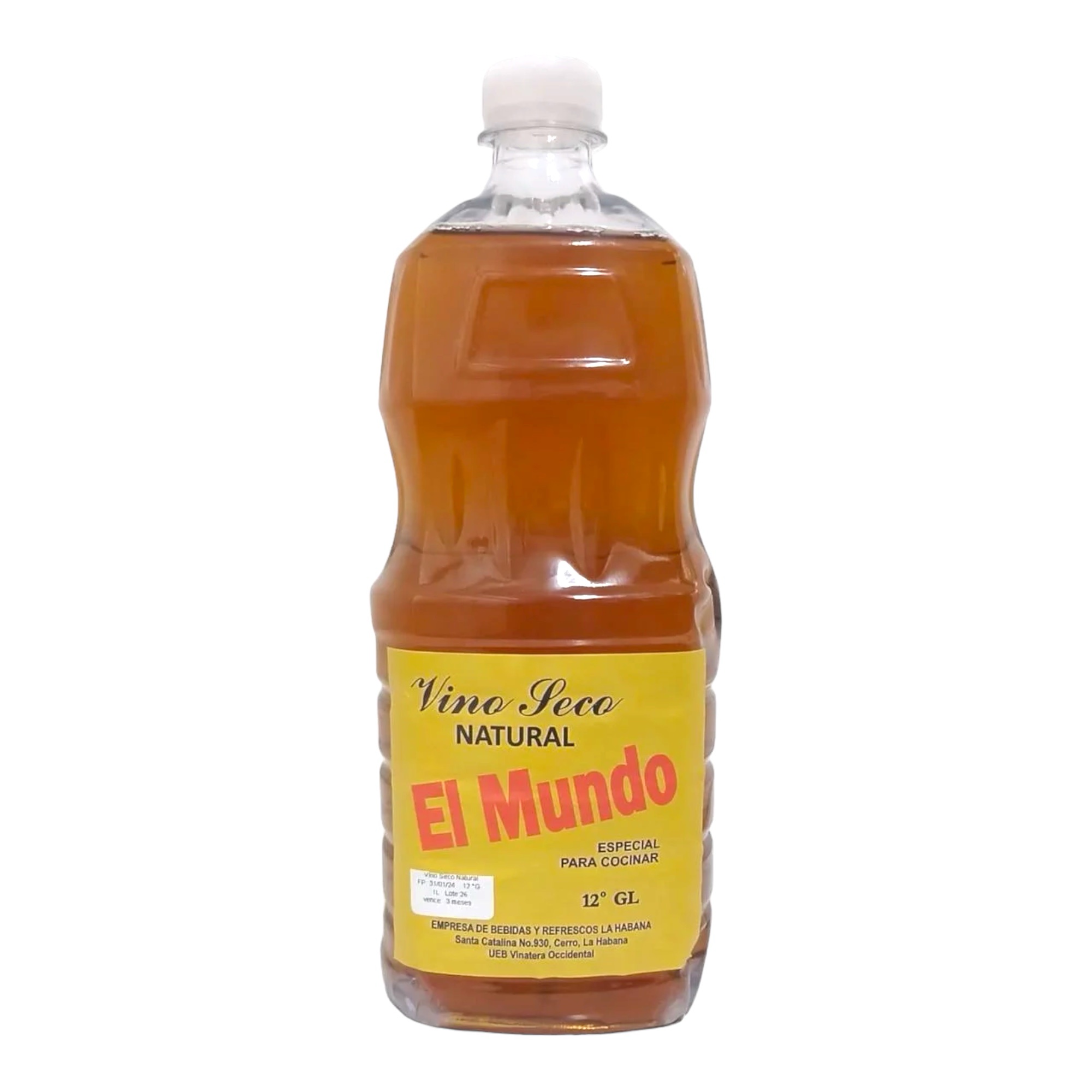 Vino seco natural El Mundo (1l)