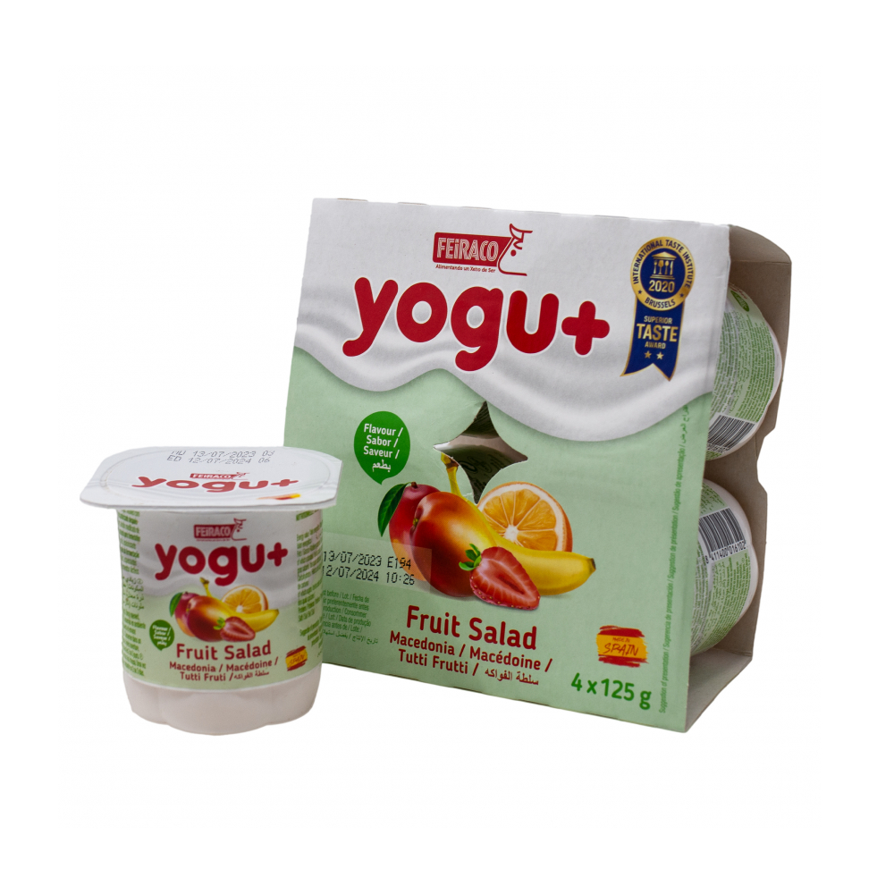 Yogurt de macedonia (4 x 125 g / 4.4 oz)