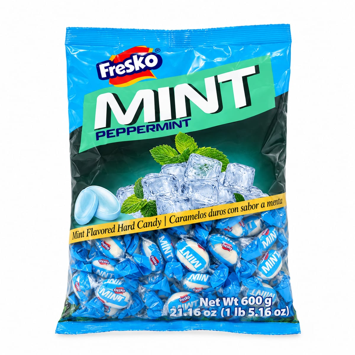 Caramelo Duros Sabor Menta Fresko 600g