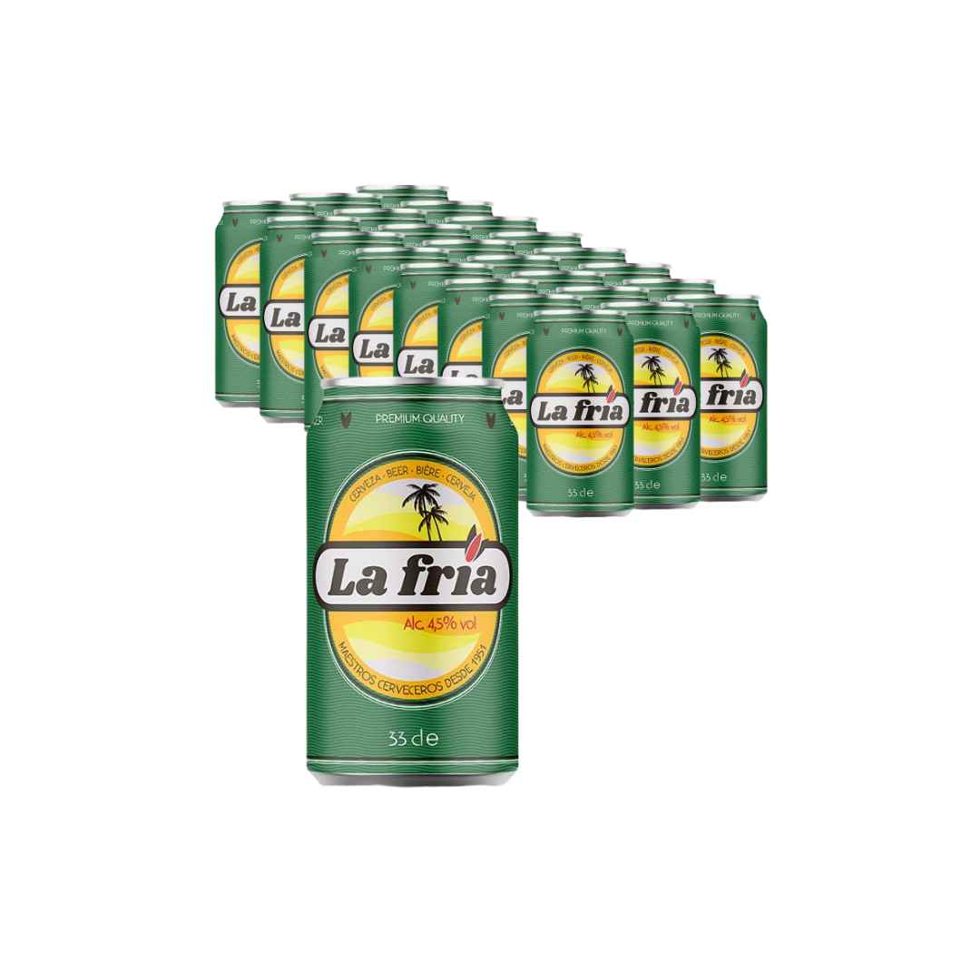 Cerveza La Fría 24ud Lata 330ml 4,5%