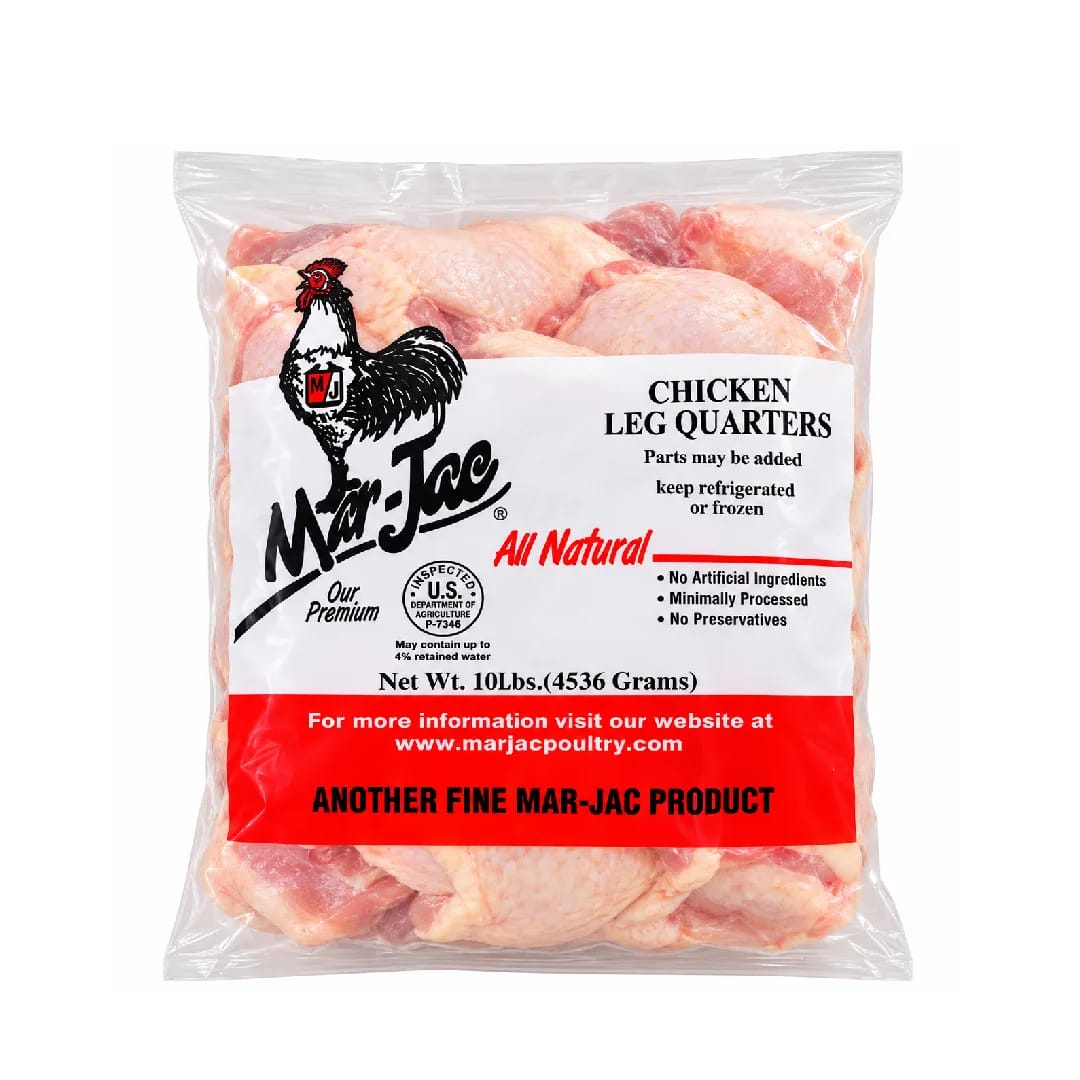 Cuartos y Traseros de Pollo MAR JAC 10Lb