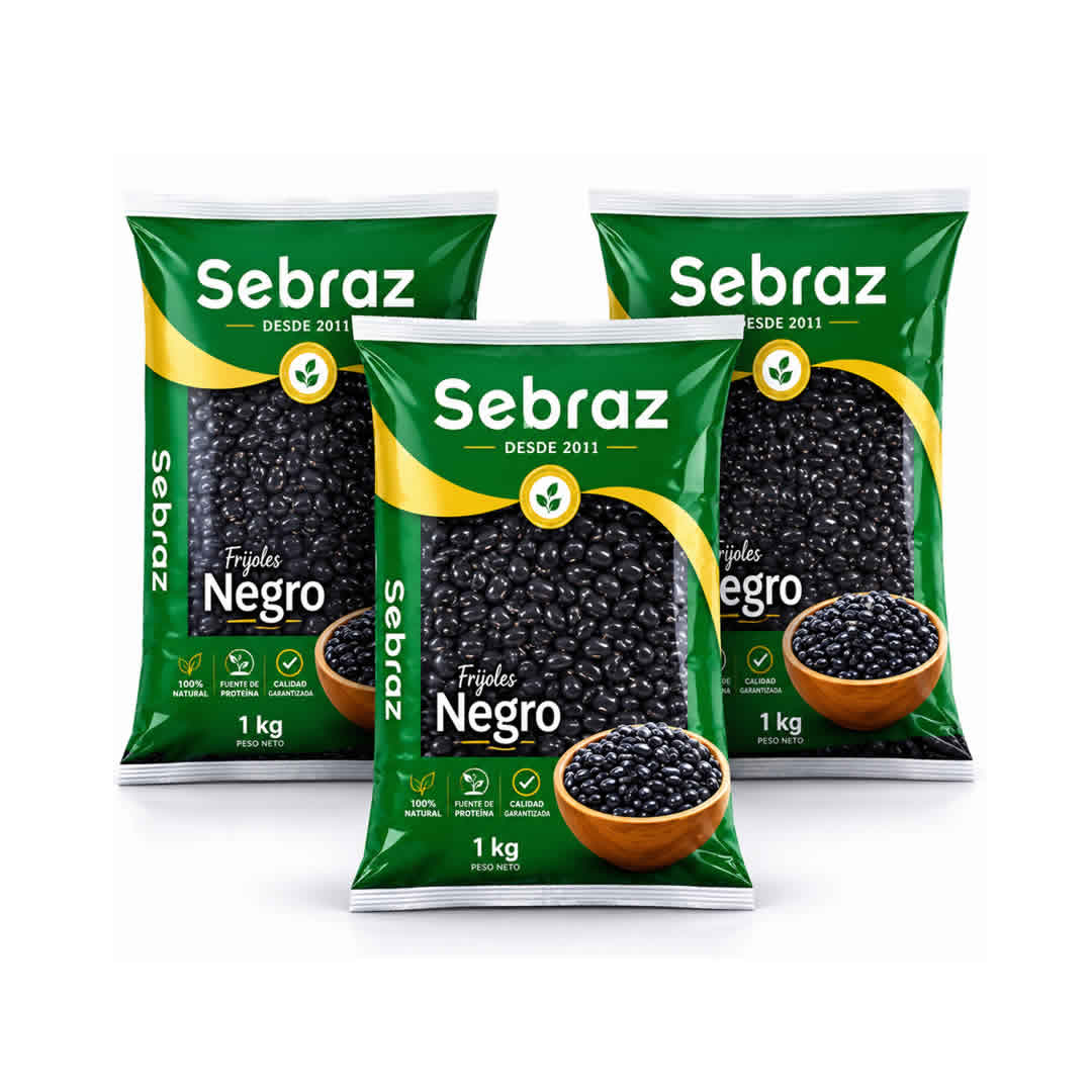 Frijol Negro Sebraz 10ud de 1Kg