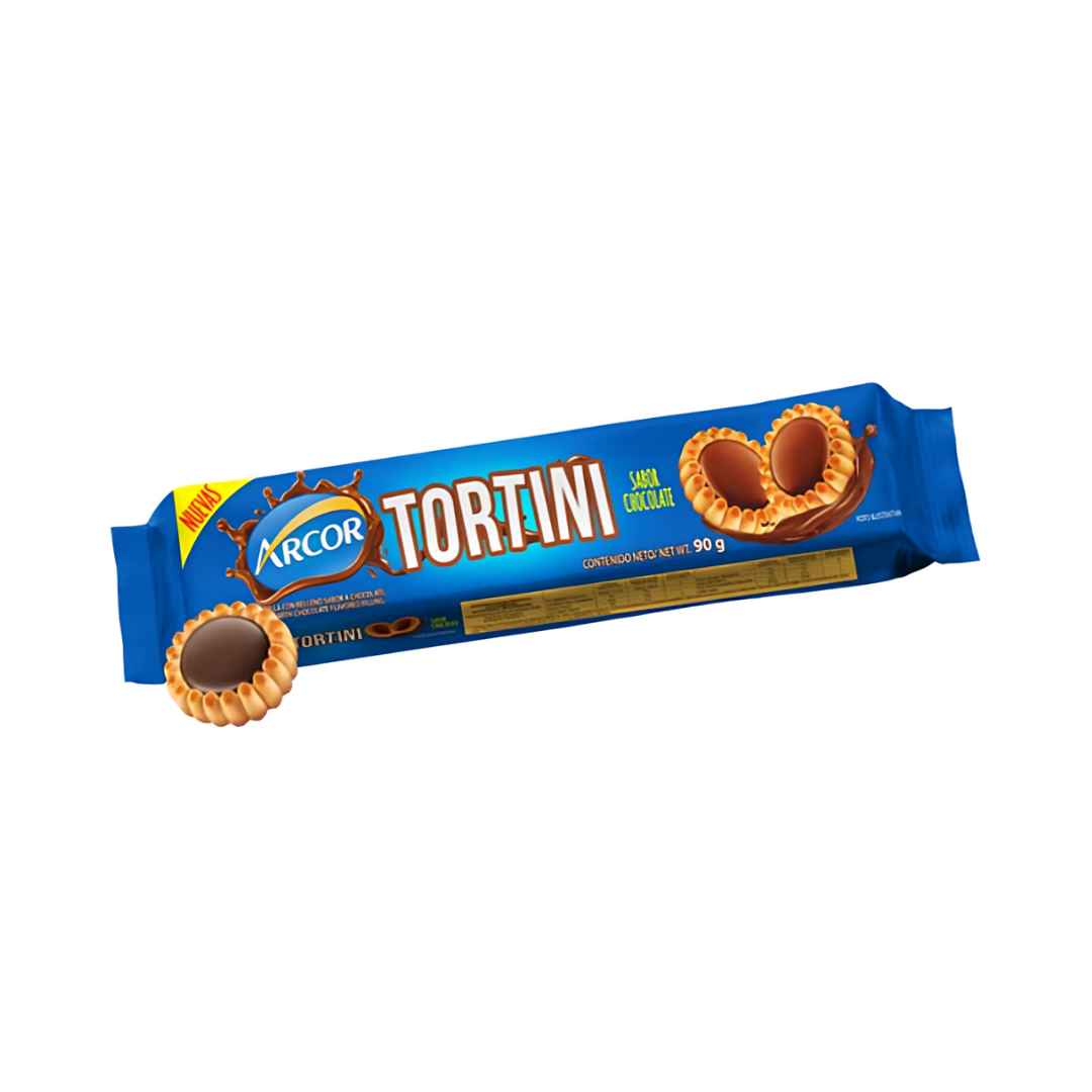 Galletas Vainilla con Relleno de Chocolate Tortini 90g
