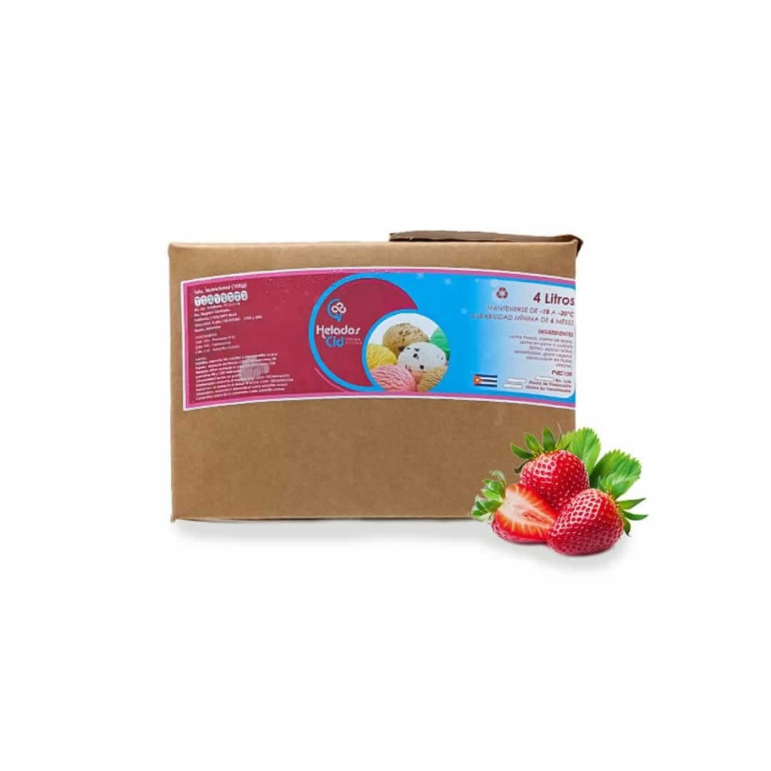 Helado sabor Fresa CID 4Lt