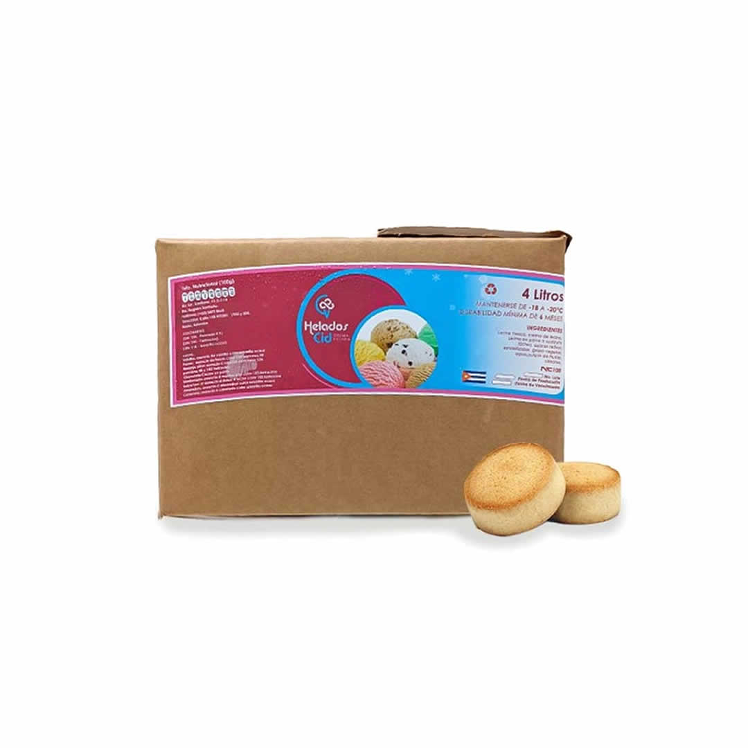 Helado sabor Mantecado CID 4Lt