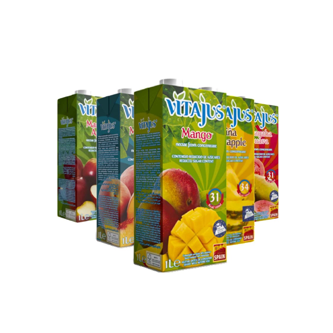 Pack de Néctar de Mango, Melocotón, Manzana, Guayaba y Piña