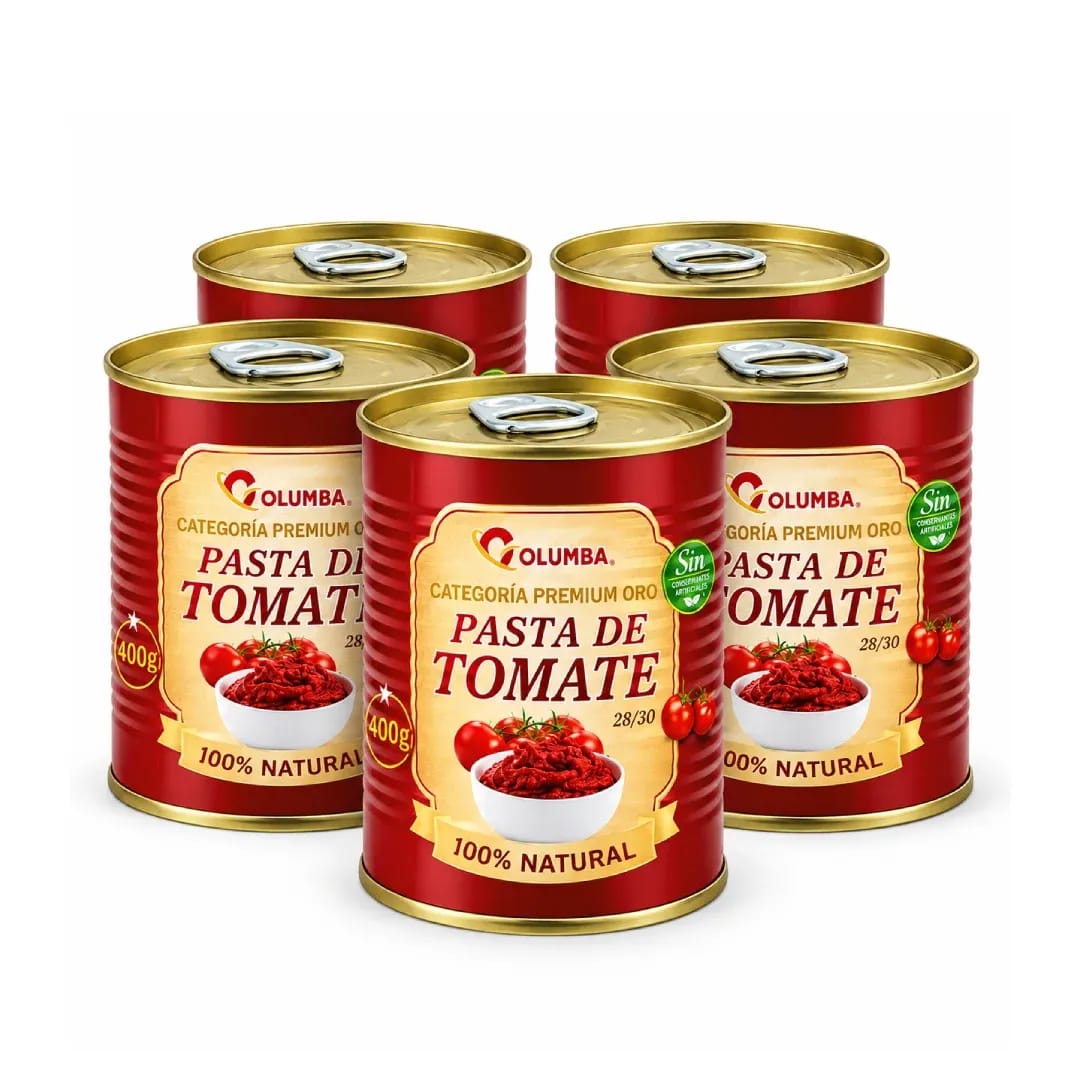 Pasta de Tomate Premium Columba Pack de 5x400g