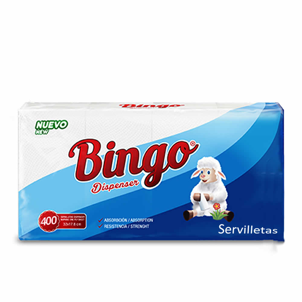 Servilletas de papel Bingo pack 40ud