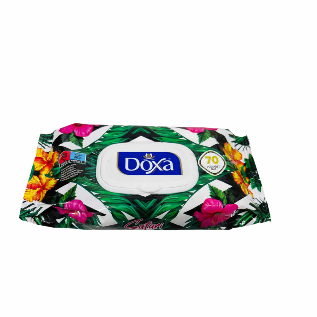 Toallitas Húmedas Safari Doxa 70u