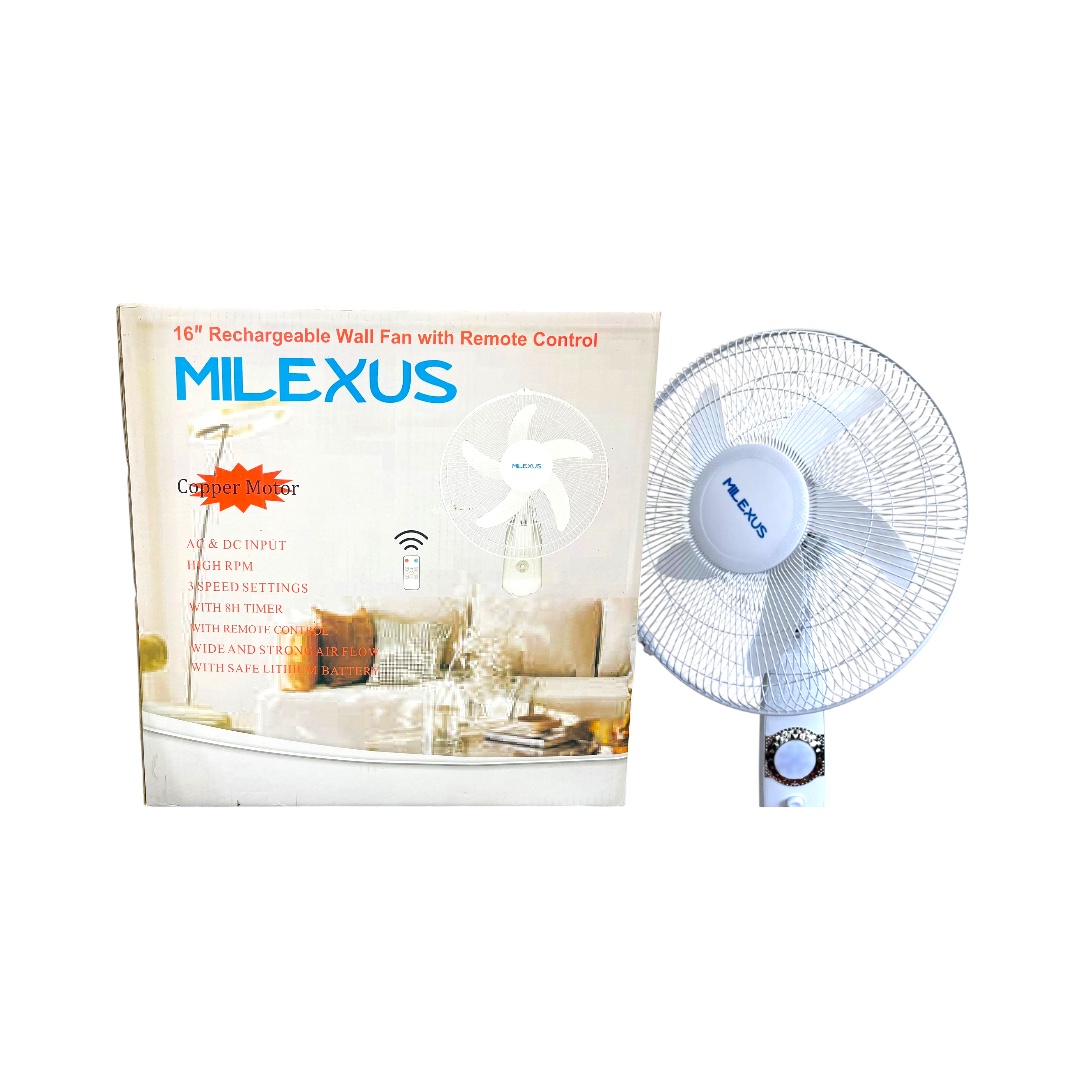 Ventilador De Pared Recargable Milexus