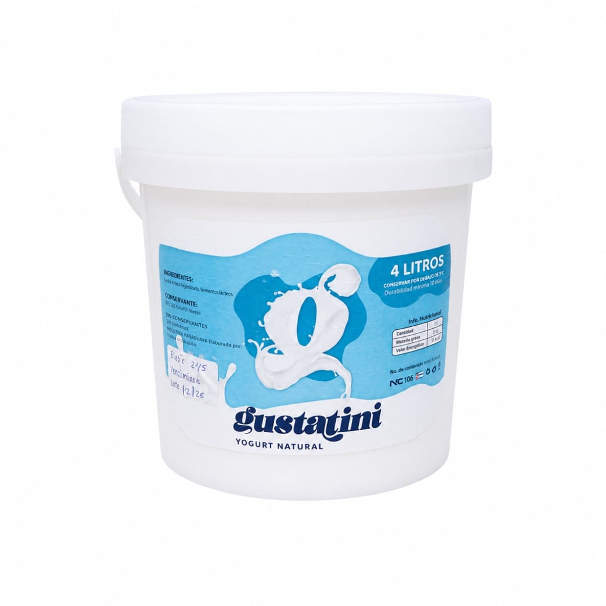 Yogur Natural Gustatini 4Lt