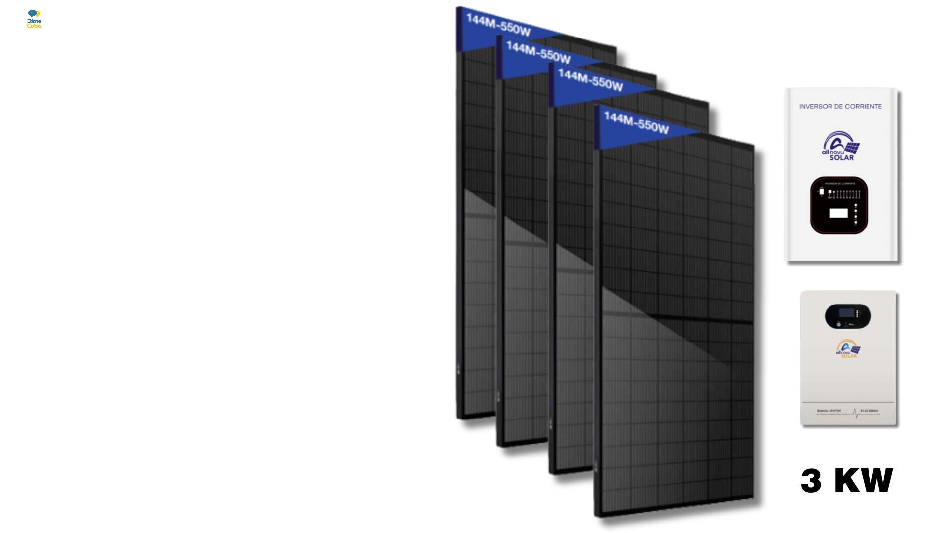 KIT SOLAR ALLNOVU 3 KW 