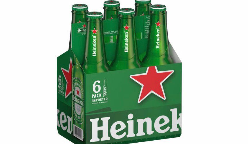 Cerveza Heineken de botella x 6