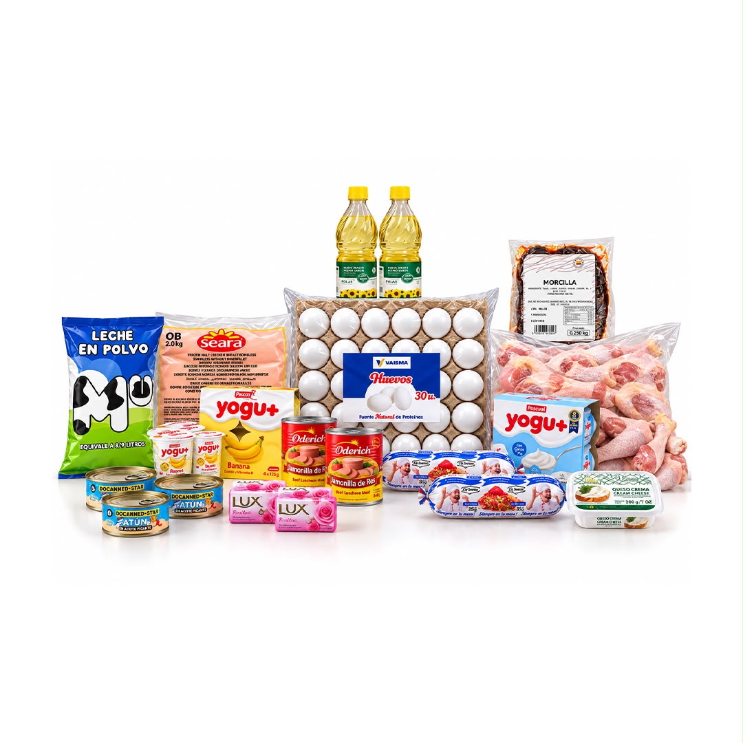 Combo de leche, huevo y aceite 