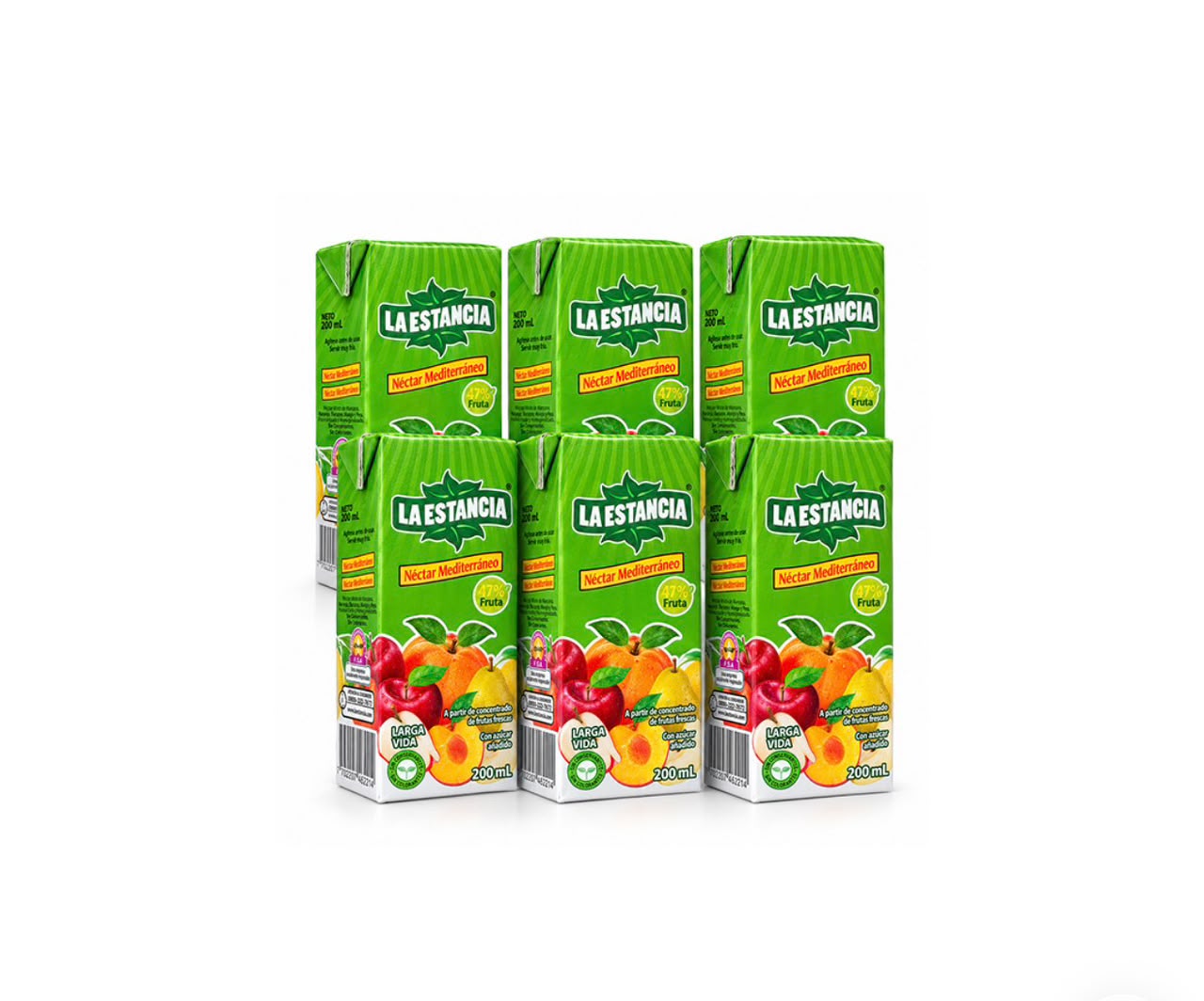 Jugo sabor mediterráneo La Estancia 200 ml x6