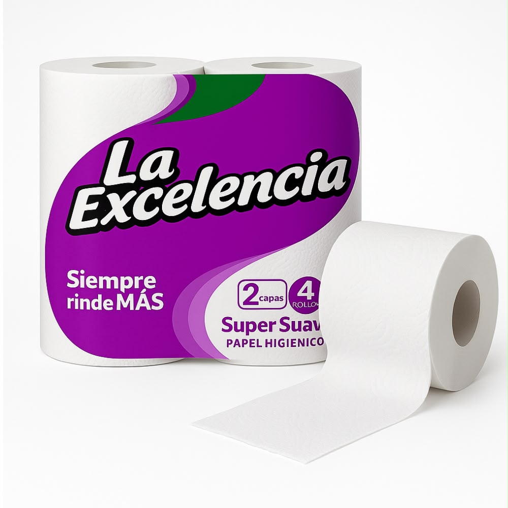 Papel Sanitario La Excelencia (4 rollos) 