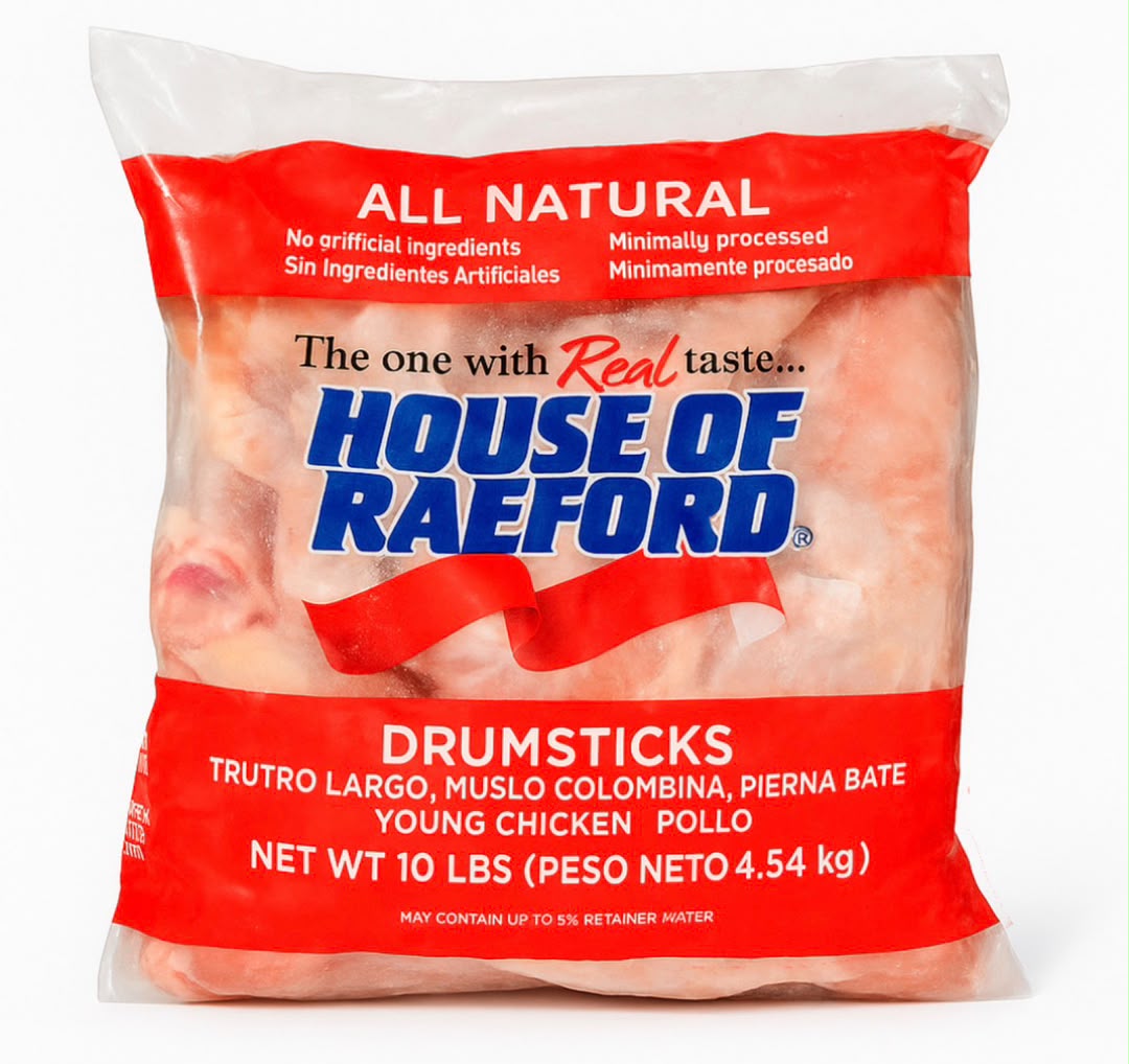 Paquete de muslos de pollo 10lb 
