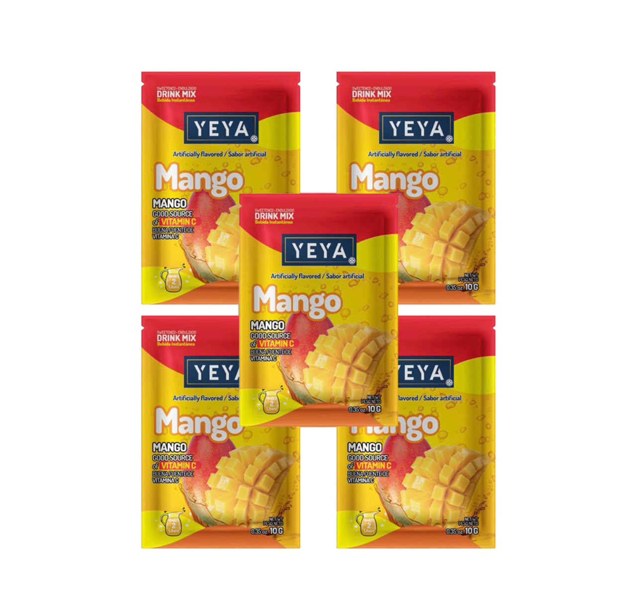 Refresco Yeya Mango 10g x 5 unidades 