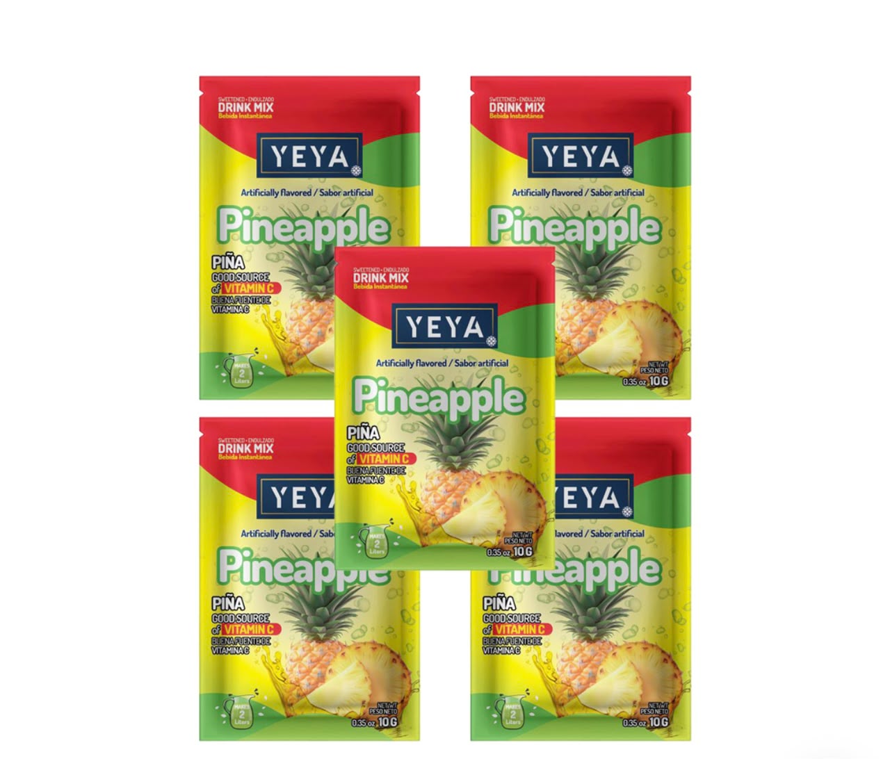 Refresco Yeya Piña 10g x 5 unidades 