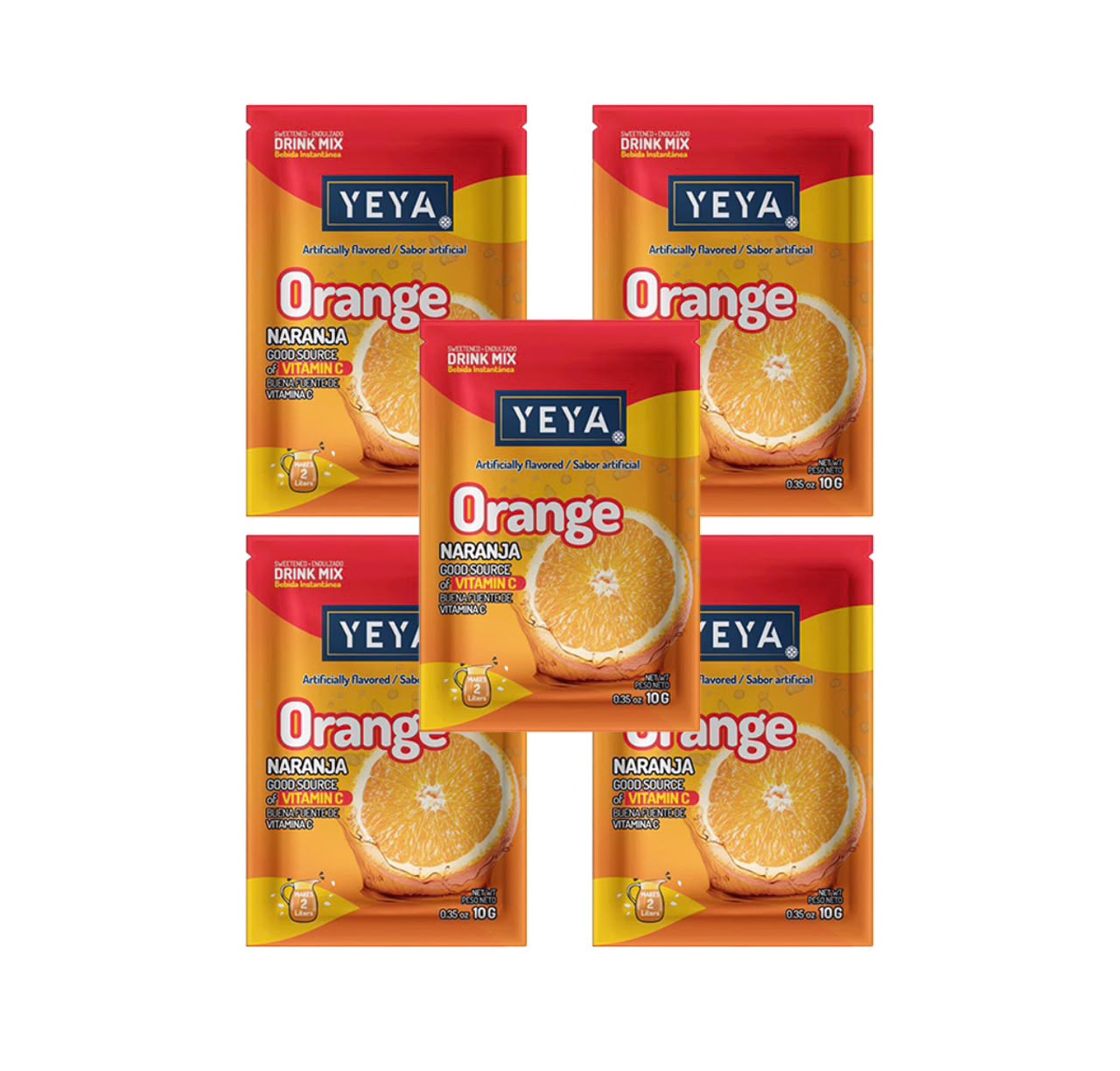 Refresco de naranja YEYA de 10g x 5